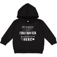 thumbnail image 2 of Inktastic My Daddy is a Firefighter and a Hero Toddler Hoodie, 2 of 4