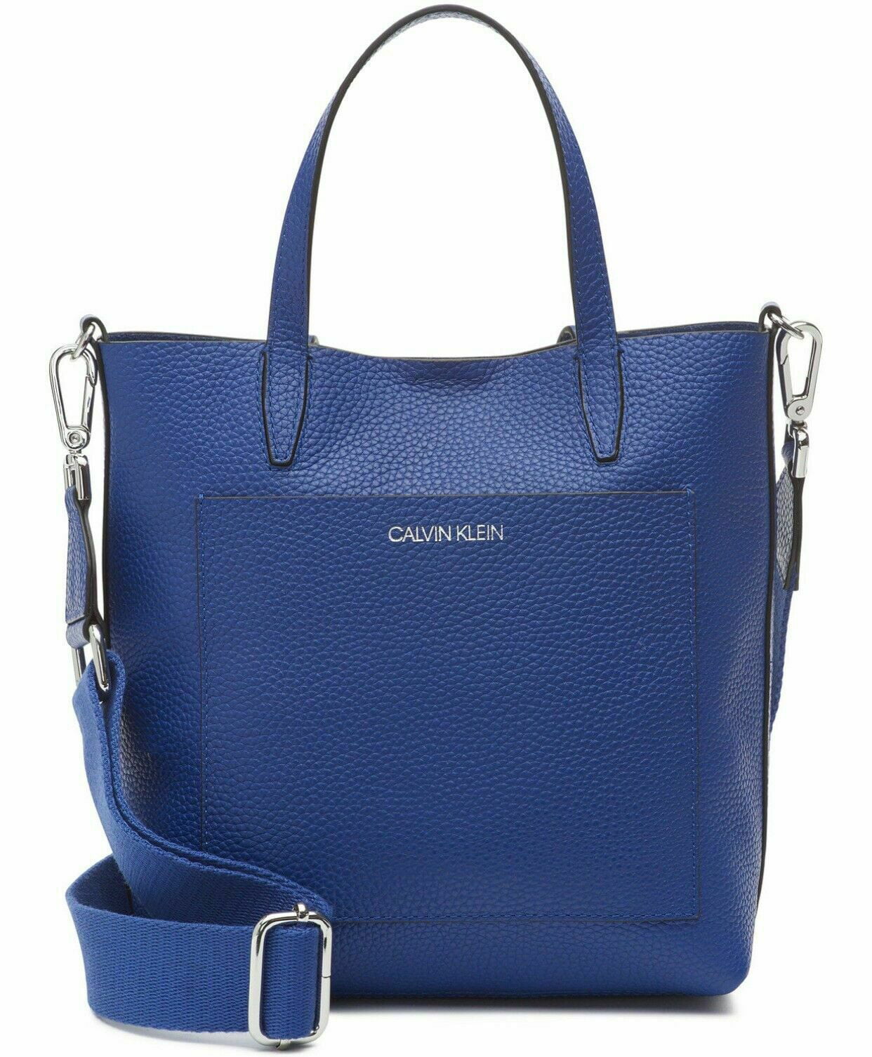 Calvin Klein Larissa Leather Crossbody Blue MSRP $168 B4HP - Walmart.com