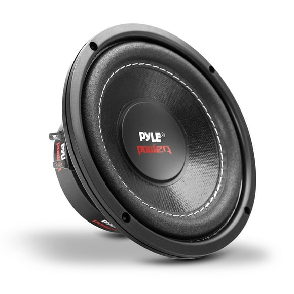 Pyle Altavoz de audio para subwoofer de coche, cono de papel no prensado de 6,5, cesta de plástico negro, bobina de voz dual, impedancia de 4 ohmios, potencia de 600 vatios, envolvente de espuma para