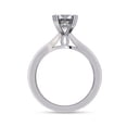 thumbnail image 4 of Solitaire Engagement Rings for Women | Center 7MM Round Cut Lab Created Moissanite Wedding Promise Rings for Her in 14K Solid White Gold, Ring Size 8.5, 4 of 6