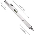 thumbnail image 2 of 4 count  Pen for Men 6 in 1 Multitool Pen with Ruler Level Refills  Stylus Cool Gadgets Tool for Dad  Husband Birthday Anniversary Christmas Graduation (), 2 of 6