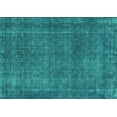 thumbnail image 1 of Ahgly Company Indoor Rectangle Abstract Turquoise Blue Contemporary Area Rugs, 6' x 9', 1 of 4