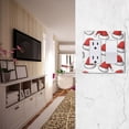thumbnail image 5 of Yayeee Rocker Switch Wall Plate 3-Gang 6.5"x4.6" Home Decorative Outlet Cover, Red Santa Hats Pattern, 5 of 6