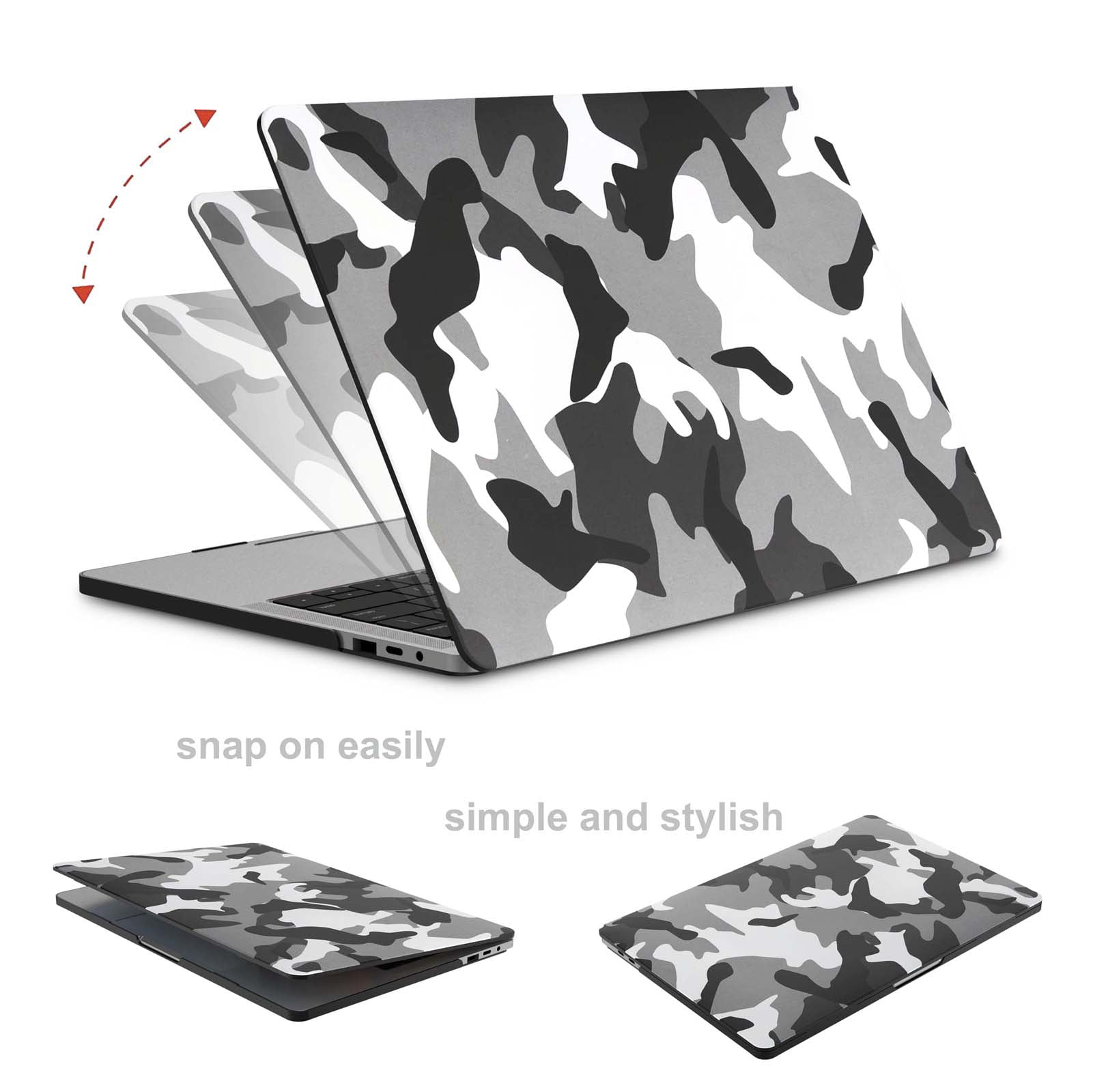 MacBook Air 13 Inch Case A1369/A1466, Tekcoo Laptop Case with Camouflage  Design, Plastic Hard Shell Protective Case Cover for MacBook Air 13.3 inch  (Model: A1369 & A1466) 