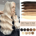 thumbnail image 2 of Typpkmm Mini Cinta En Extensiones De Cabello Humano with 10 Unidades Por Paquete and, 2 of 6