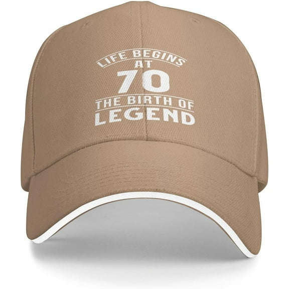 Vintage 70th Birthday Trucker Hat Baseball Cap Funny Outdoor Travel Dad Caps