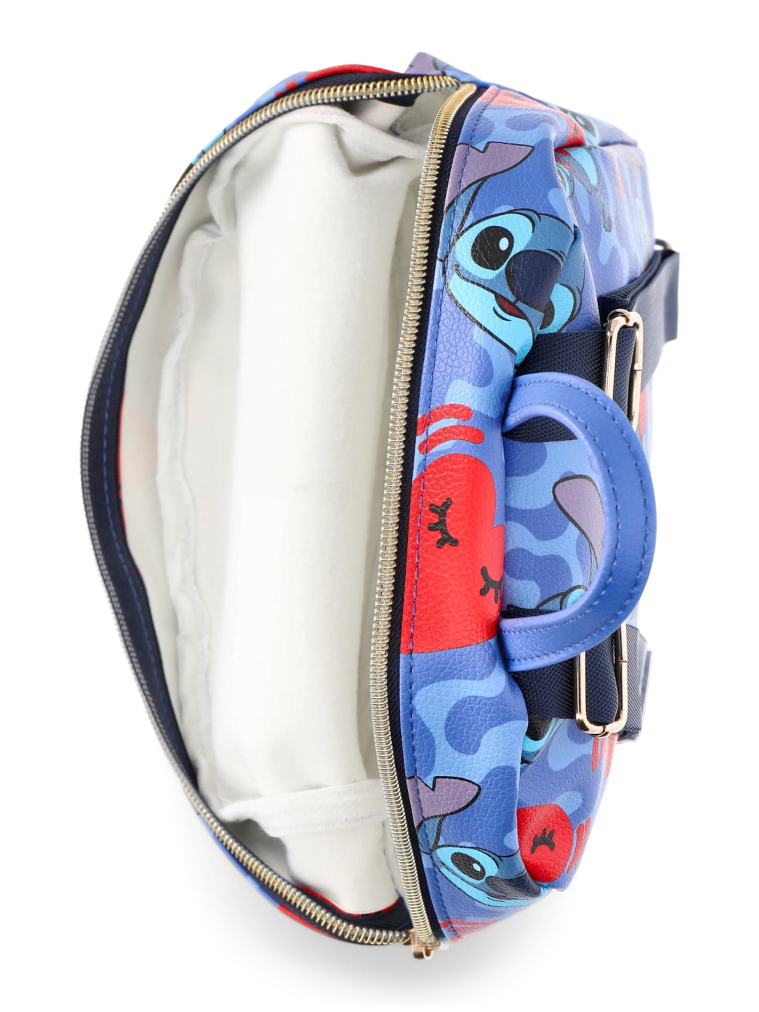 Disney Kids Lilo and Stitch Allover Print PU Mini Backpack, Blue