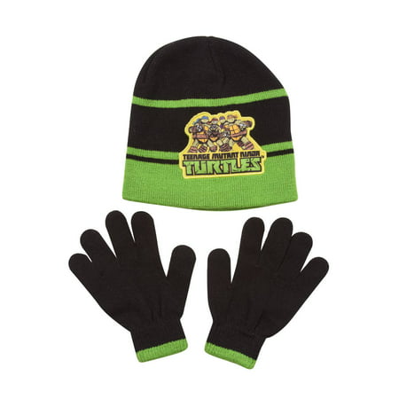 TMNT Youth Size Beanie and Glove Combo