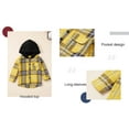 thumbnail image 5 of SYNPOS 1-5T Kid Toddler Boy Outfits Plaid Hoodied T-shirt Tops +Casual Pants Fall Winter Clothes Set, 5 of 11