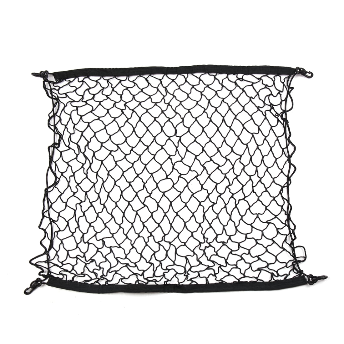 Black Car Rear Cargo Luggage Organizer Storage Elastic Mesh Net Bag 100 x 100cm