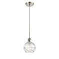 thumbnail image 5 of Innovations Lighting  Ballston Athens Deco Swirl - 1 Light 6" Cord Hung Mini Pendant White and Polished Chrome, 5 of 5