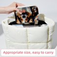 thumbnail image 6 of Corgi Portable Velvet Jewelry Stand Organizer Box with Removable Compartment - Gift, Jewelry Display, 6 of 7