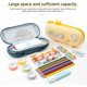 thumbnail image 4 of Cute children's pencil case silicone cartoon with compartment large capacity waterproof and shockproof, 4 of 4