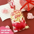 thumbnail image 3 of Wrapables Valentines Cellophane Treat Bags With Twist Ties for Candy, Cookies, Treats, Gifts and Party Favors (100pcs), Happy Valentines, 3 of 6