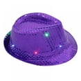 thumbnail image 1 of EIMELI Chapeau Fedora à Sequins Mode Western, 1 of 6