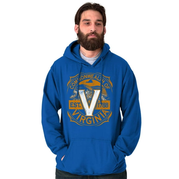 Virginia Mountain Range Cool VA Pride Hoodie Sweatshirt Women Men Brisco Brands S