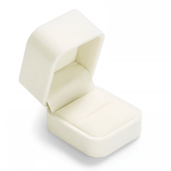 LAMIRO Velvet Ring Box Rings Case, Single Ring Gift Box Elegant for Engagement Wedding Ring Box