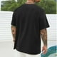 thumbnail image 4 of Camisas de Manga Larga para Hombres Imprimir Casual Cuello Redondo Blusa de Manga Corta, Camisas de Lino para Hombres, 4 of 5