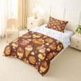 thumbnail image 2 of Erosebridal Kids Cute Capybara Chef Twin Comforter Sets 3-Piece,Dessert Waffle Ice Cream Bedding Set For Boys Girls,Super Cozy Room Decor, 2 of 7