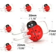 thumbnail image 5 of 18PCS Ladybug Orchid Clips Colorful 5-Claw Clamps Home Garden Support for Fixing Climbing Stems Plants Bonsai Decorations (Red), 5 of 6