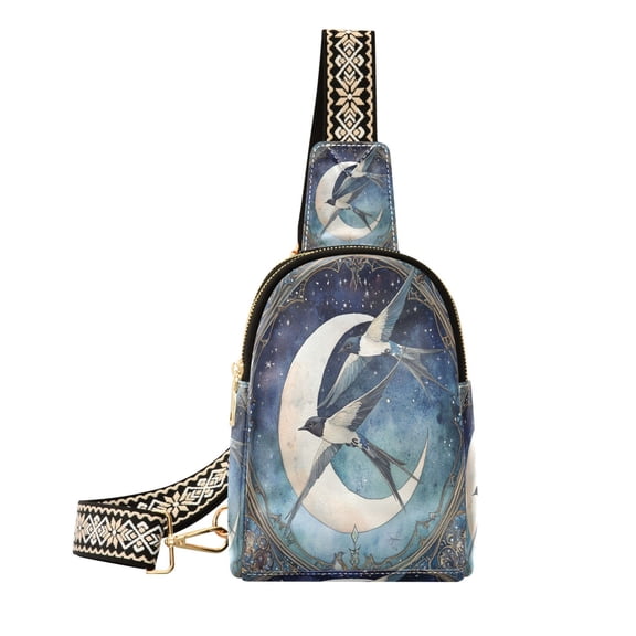 BZSMCE Crossbody Fashion Night's Serenade Printed Waist Packs