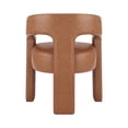 thumbnail image 4 of NPD Furniture Sherlyn Faux Leather Dining Side Chair in Vintage Cider, 4 of 16