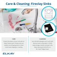 thumbnail image 3 of Elkay SWUF32189WHFLC Fireclay 33" Farmhouse Double Basin Fireclay Kitchen Sink - White, 3 of 7