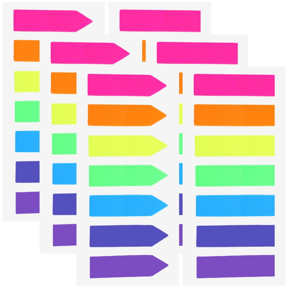 6 Books of Colored Highlight Bookmarks Classify Bookmarks Practical