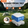 thumbnail image 2 of VEVOR Portable Toilet Flush Travel Camping 3.2 Gal Commode Potty Outdoor Indoor, 2 of 9