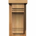thumbnail image 2 of 6"W x 8"D x 12"H Pescadero Rough Sawn Corbel w/Backplate, Western Red Cedar, 2 of 9