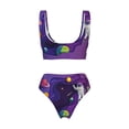 thumbnail image 5 of Daiia Astronaut Women's Bikini Set Two Piece Swimsuit High Waisted Bikini Adjustable Straps Bikini Perfect for Beach, Pool, and Summer Vacation-Medium, 5 of 9