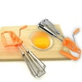 thumbnail image 1 of Noothes Egg Mixer，Egg Beater Hand Crank Beater Stainless Steel Hand Whisk Manual Mixer Kitchen Cooking Tool Hand Double Rotation, 1 of 3