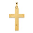 thumbnail image 4 of Auriga 14K Yellow Gold Polished and Twisted Hollow Cross Pendant for Women (L-32.15mm, W-17.75mm), 4 of 6