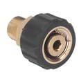 thumbnail image 3 of Pressure Washer Adapter, 5000PSI Connection Device Pressure Washer Quick Connect Kit Power Washer Accessories Brass and Rubber Construction and Removable Housing for, 3 of 7