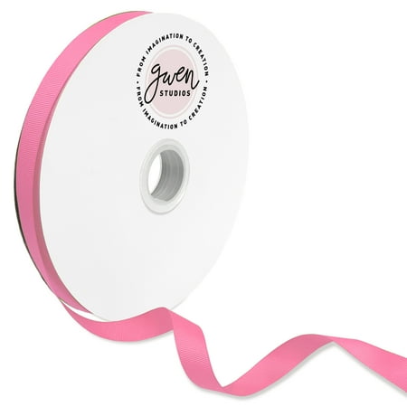 UPC: 0810056349783 | Hot Pink Grosgrain Ribbon for Crafts and Bows  5/8  x 100 Yards by Gwen Studios