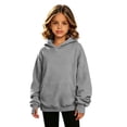 thumbnail image 4 of Atogsazn Toddler Baby Girls Oversized Hoodies Kids Casual Long Sleeve Hooded Sweatshirt Fall Winter Tops Clothes Gray 11-12 Years Fashion, 4 of 8