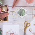 thumbnail image 6 of 3drose, Ballerina Green, 3 inch Snowflake Porcelain Ornament, 6 of 7