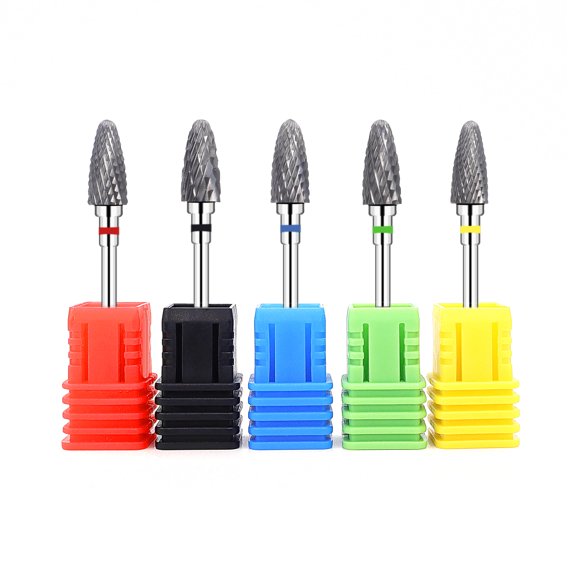Juego de brocas para uñas acrílicas FANTEXY de acero tungsteno