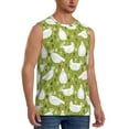 thumbnail image 2 of Fotbe Men's Lovely Chickens Print Men's Sleeveless Muscle Tank Tops Casual T-Shirts for Gym Workout Beach-XX-Large, 2 of 8