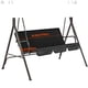 thumbnail image 5 of Yuarrent Funda de asiento columpio de 150cm, cojín impermeable para silla, Patio, jardín, asiento exterior, funda protectora para asiento a prueba de Jardín y Patio negro Yuarrent HA005111-05, 5 of 6