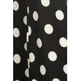 thumbnail image 4 of Women's Loose Fit Scoop Neck 3/4 Sleeve Polka Dot Patterned A-Line Midi Dress, 4 of 4
