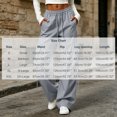 thumbnail image 3 of Women’s Parachute Cargo Pants Wide Leg High Waisted Elastic Drawstring Lightweight Baggy Joggers Pockets Casual Spring Fall Outdoor Hiking Pants Gray, 3 of 7