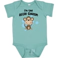 thumbnail image 3 of Inktastic I'm the Little Cousin-monkey-blu Boys Baby Bodysuit, 3 of 5