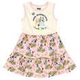 thumbnail image 3 of Bluey Bingo Floral Dress and Bucket Sun Hat Toddler to Big Kid, 3 of 5