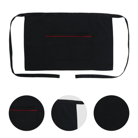 Raindrops 1Pcs Apron Polyester Cotton Half for Women Housework and Restaurant Serving 62x40cm