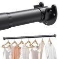 thumbnail image 1 of Barra de armario Supforce, ajustable sin escalones, 43 a 213 cm, metal negro, 1 of 9