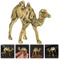 thumbnail image 3 of Brass Camel Shape Figurine Home Decor Statue Miniature Camel Sculpture, 3 of 8