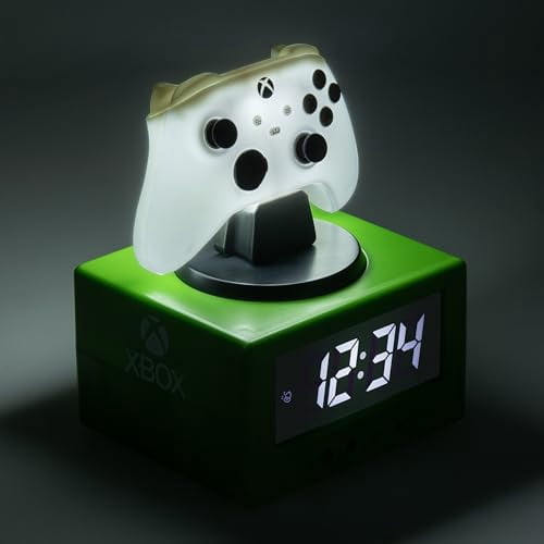 Xbox Controller Digital Alarm Clock with Night Light Function, Officially Licensed Gaming & Bedroom Décor for Kids, Adults, Boys, Men, Gifts for Gamers | Paladone