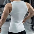 thumbnail image 6 of L-4X Plus Size Tank Tops for Men Big & Tall Sleeveless Crewneck Gym Undershirts Shirts Mens Stretchy Pullover Slim Athletic Workout Running Vests, 6 of 7