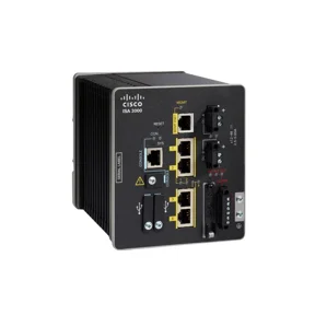 Restored Cisco ISA-3000-4C-K9 Industrial Security Firewall / Appliance 41 GbE, DIN-Rail Hardened, Rugged, 4-Core, -40 to 74 C (Refurbished)